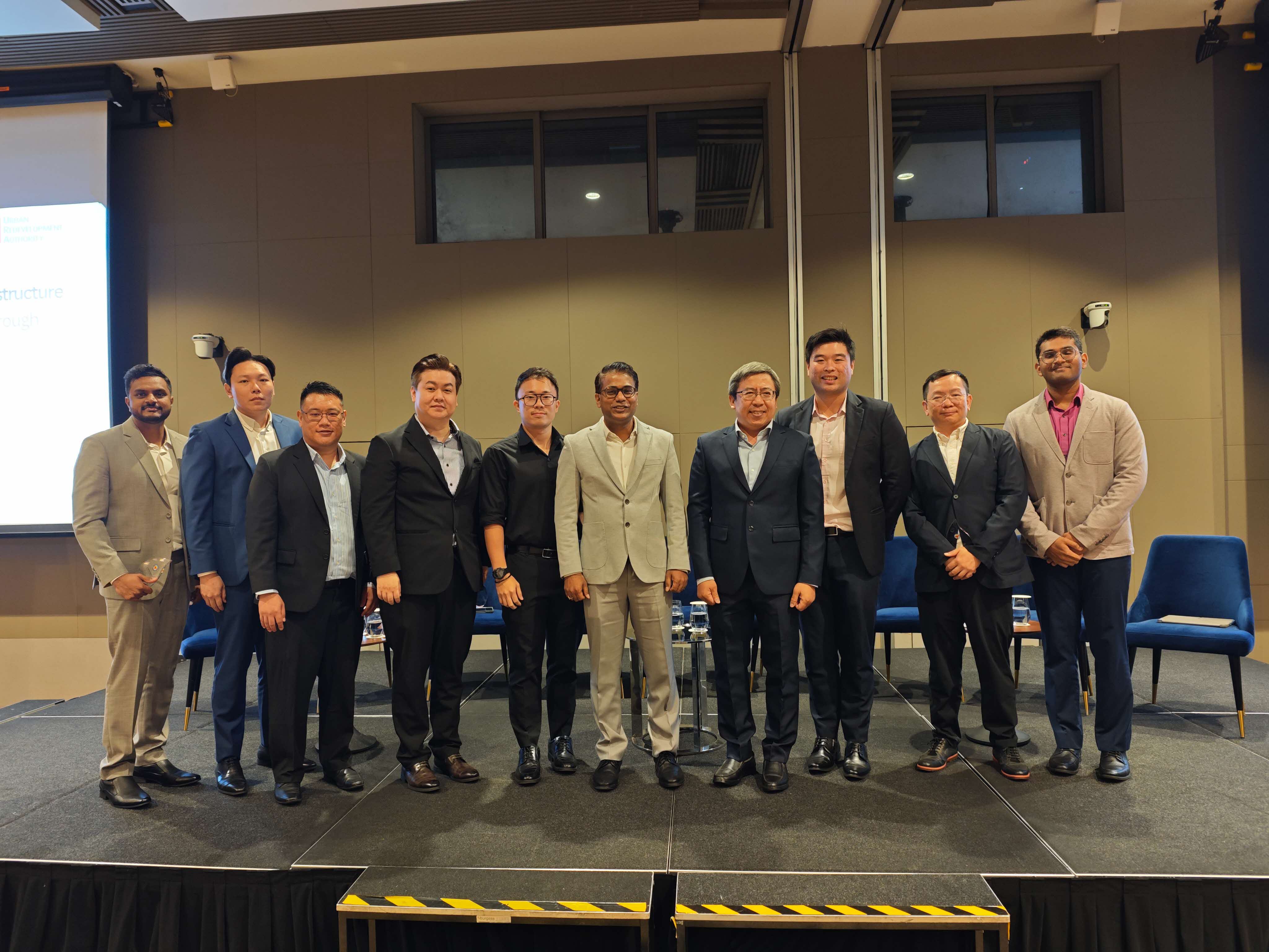 Easepect on stage at the URA industry panel